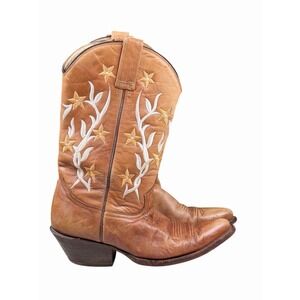 Rudel Floral Embroidered Western Cowgirl Cowboy Boots Women's Size 8